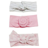 STIRNBAND - Pink/Weiß, Basics, Textil (uninull) - Patinio