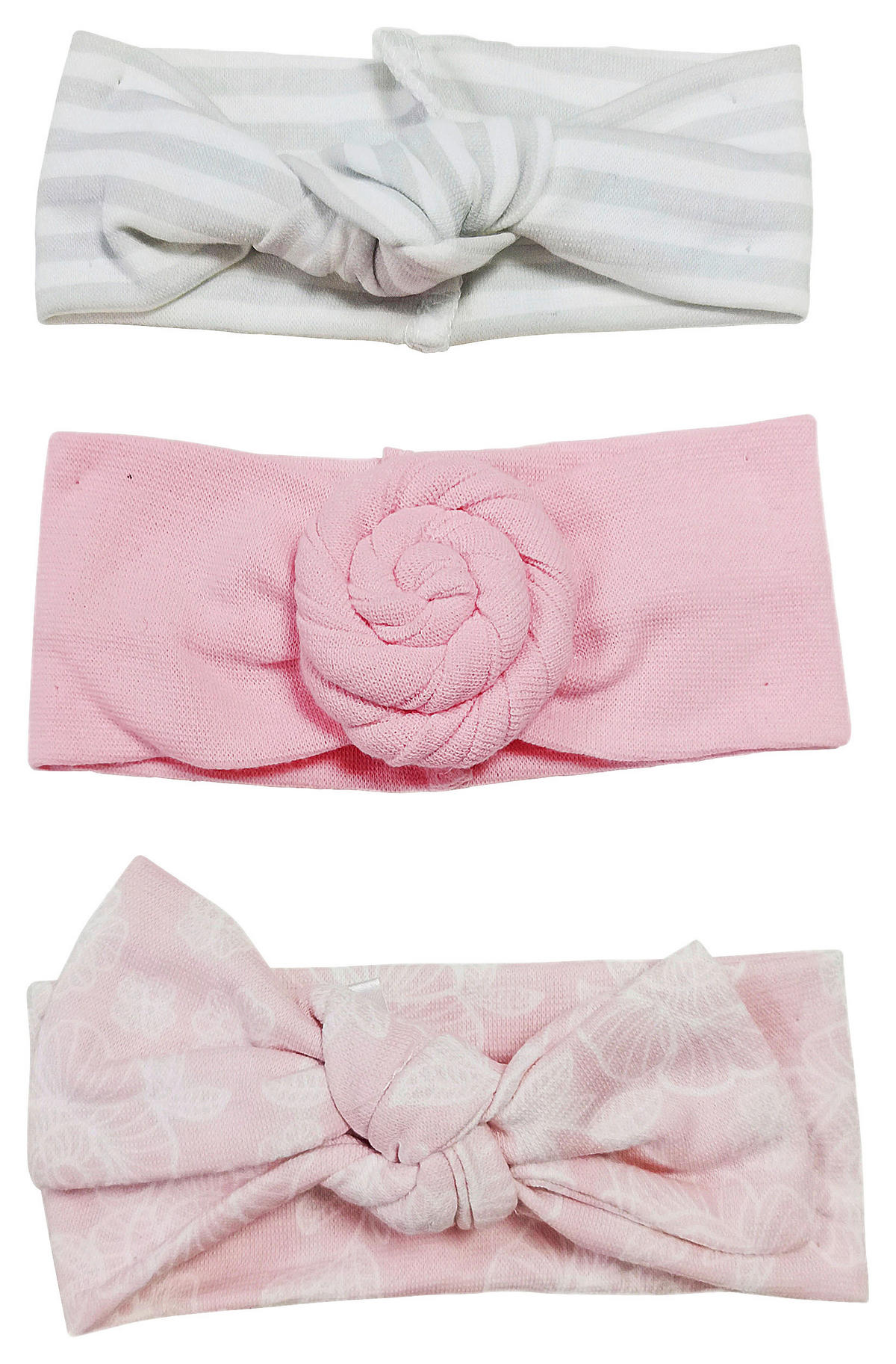STIRNBAND - Pink/Weiß, Basics, Textil (uninull) - Patinio