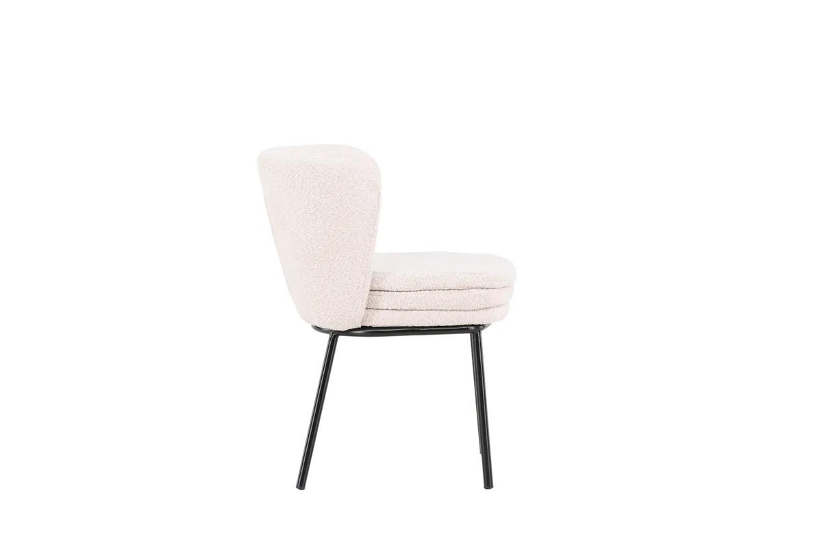 STOLSET 2 styck kan torkas av   svart, vit  - vit/svart, Modern, metall/textil (47/77/57cm) - Livetastic