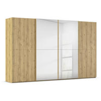 SCHWEBETÜRENSCHRANK 360/223/68 cm 4-türig Eichefarben  - Eichefarben, Design, Holz/Holzwerkstoff (360/223/68cm) - Novel