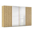 SCHWEBETÜRENSCHRANK 360/223/68 cm 4-türig Eichefarben  - Eichefarben, Design, Holz/Holzwerkstoff (360/223/68cm) - Novel