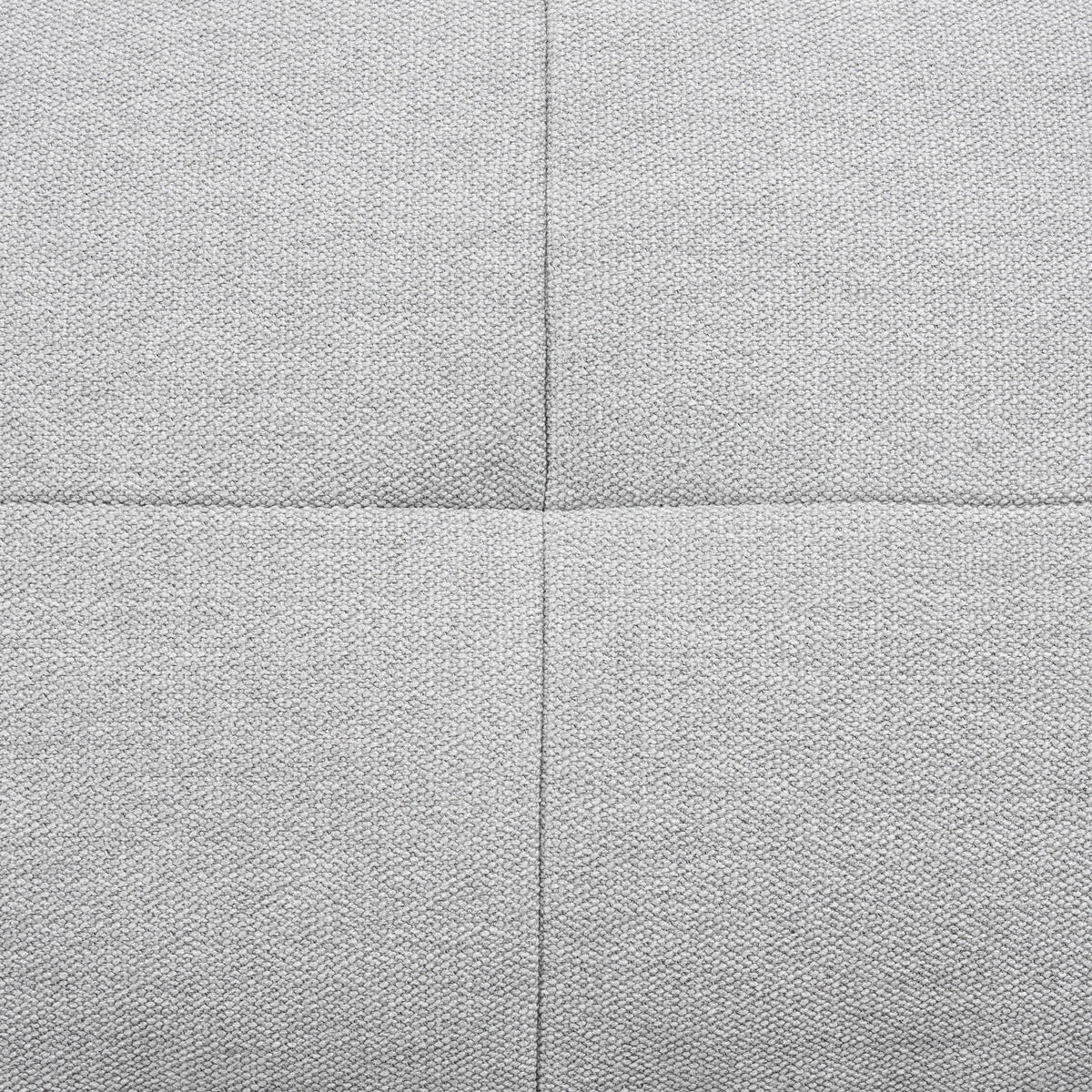 ECKSOFA in Flachgewebe Hellgrau  - Hellgrau/Schwarz, Design, Textil/Metall (271/344cm) - Chilliano