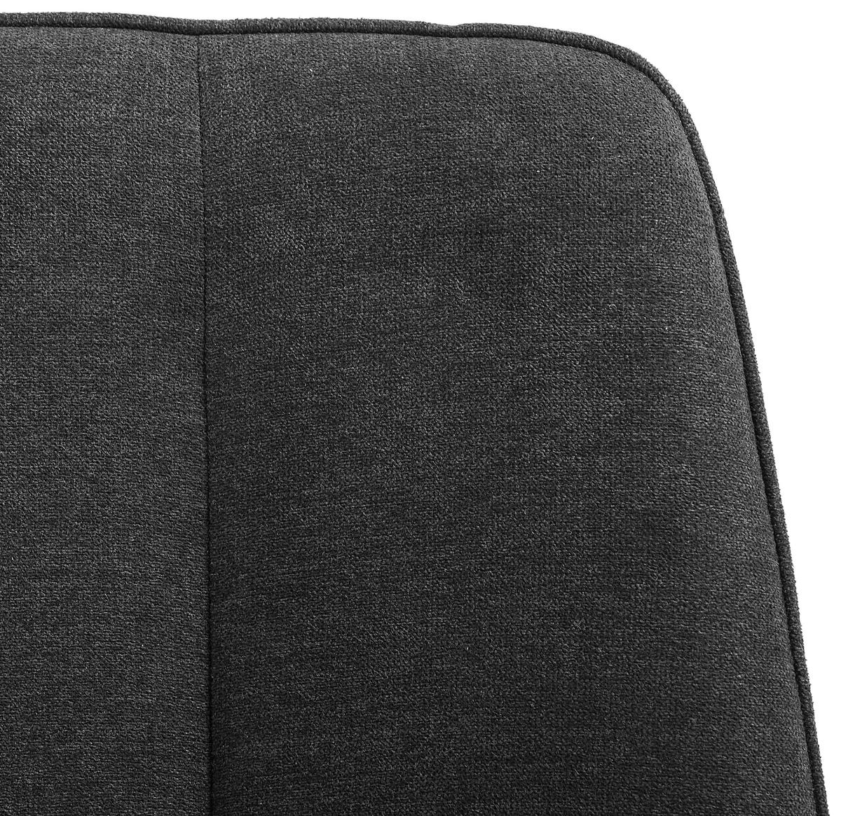 STUHL  in Eisen Webstoff Metall, Textil, Holz  - Schwarz, MODERN, Holz/Textil (47/87/58cm) - P & B