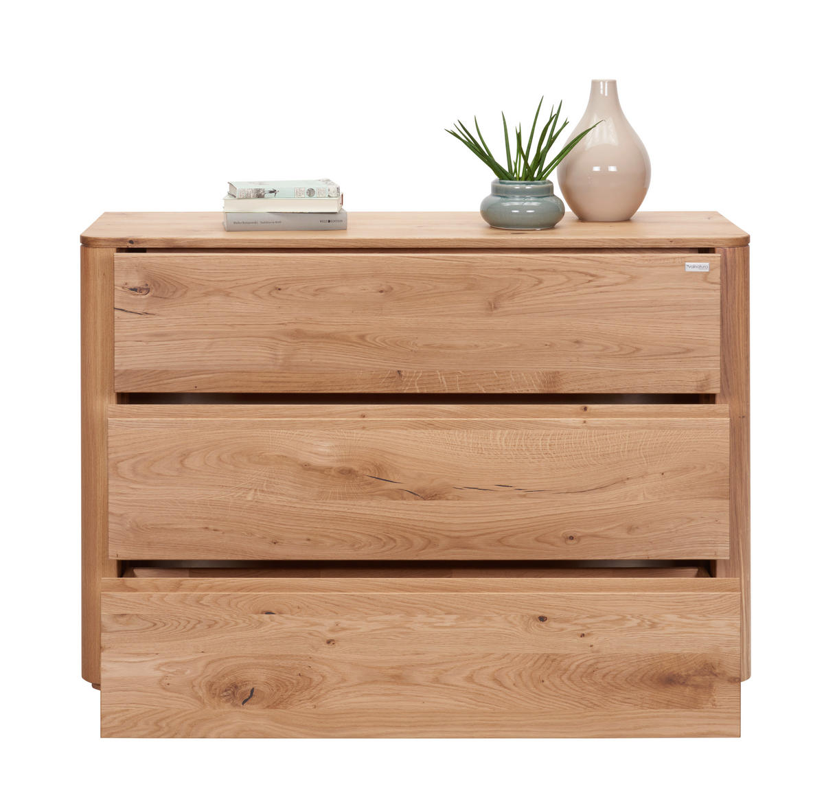 ŠIROKÁ KOMODA, divoký dub, barvy dubu, 120/82/42 cm - barvy dubu, Natur, dřevo (120/82/42cm) - Valnatura