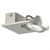 WANDLEUCHTE 14/14/6 cm   - Weiß/Nickelfarben, Design, Glas/Metall (14/14/6cm) - Eglo