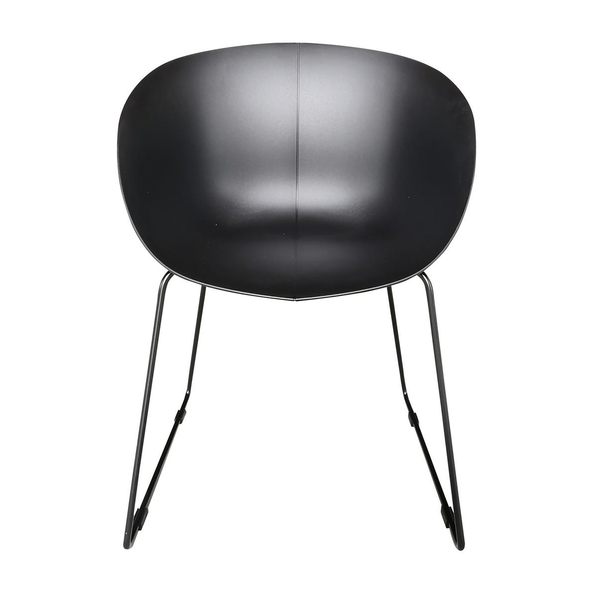 STOLICA  crna  metal, plastika      - crna, Moderno, metal/plastika (57/58,5/79,5cm)