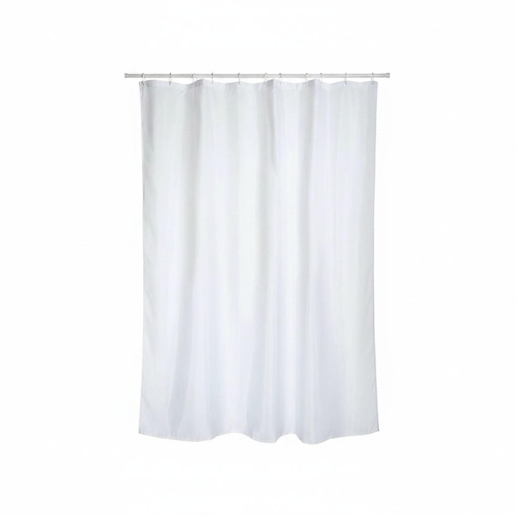DUSCHVORHANG SNOW 140/180 cm  - Weiß, Basics, Textil (140/180cm) - MSV