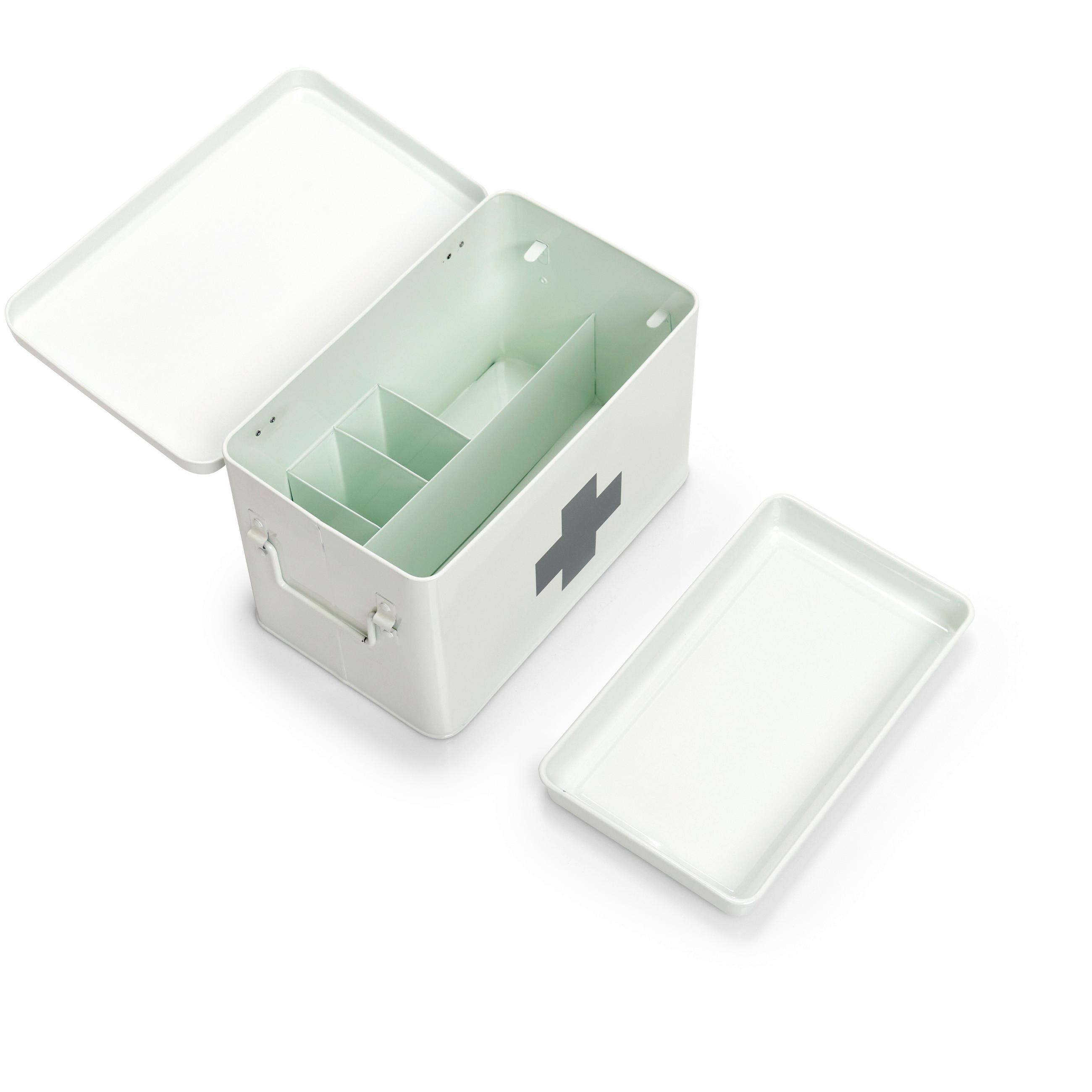 MEDIZINBOX - Weiß, Basics, Metall (32/20/21cm) - Zeller Present