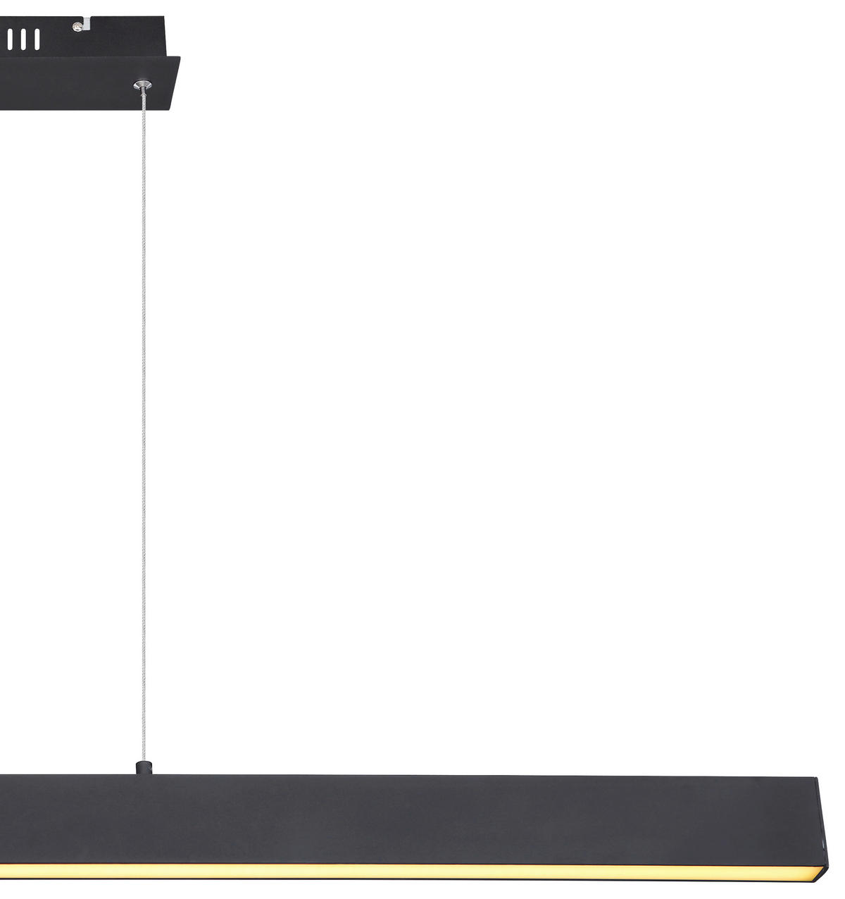 VISEČA LED-SVETILKA  VERENA //3000 K/230 V/ - črna/bela, Design, kovina/umetna masa (121/8/120cm) - Globo