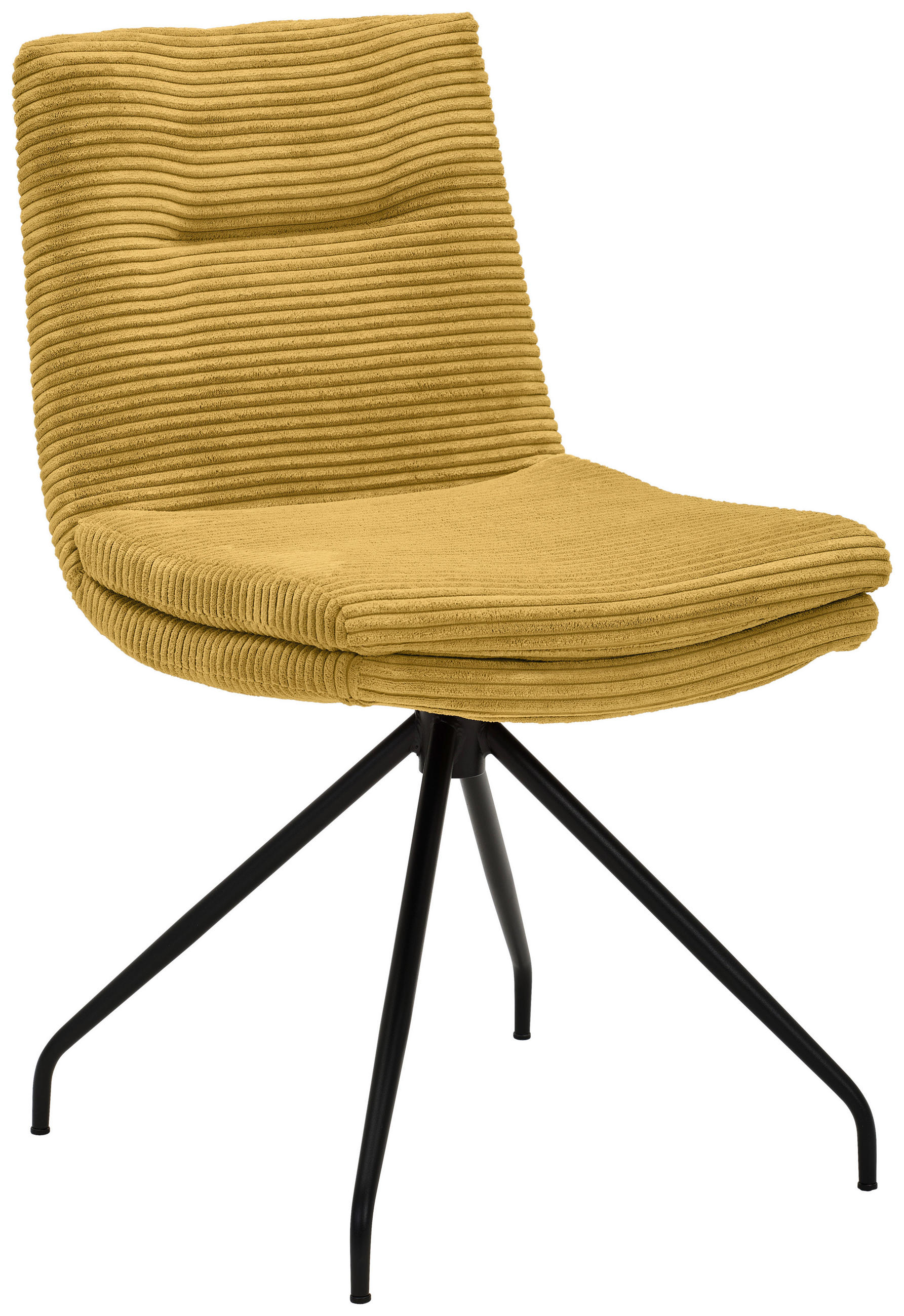 STUHL - Gelb/Schwarz, Design, Textil/Metall (50/85/64cm) - Musterring