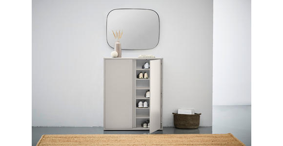 SCHUHSCHRANK in 97,5/120/34 cm - Kaschmir, KONVENTIONELL, Holzwerkstoff/Kunststoff (97,5/120/34cm) - Xora