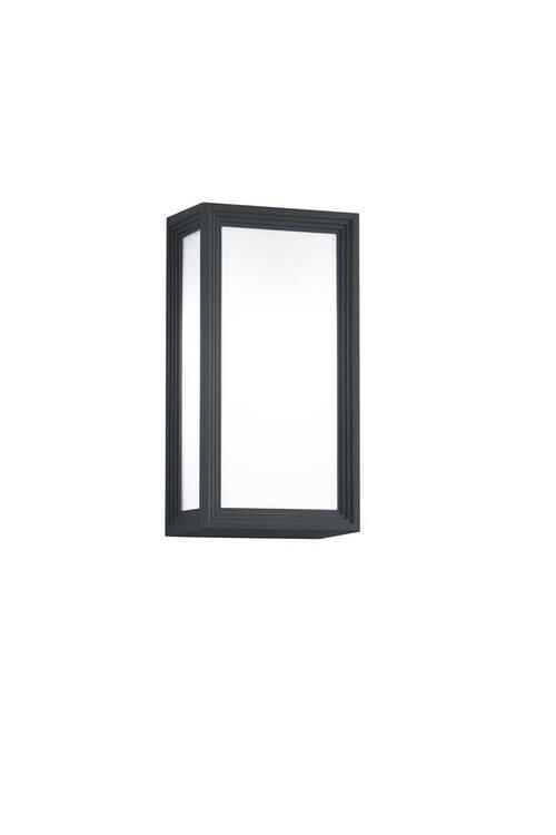 AUßENWANDLEUCHTE Timok 15,5/10,5/29,8 cm   - Anthrazit, Design, Naturmaterialien/Kunststoff (15,5/10,5/29,8cm) - Trio Leuchten