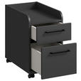 ROLLCONTAINER Graphitfarben  - Anthrazit/Graphitfarben, Design, Holzwerkstoff/Kunststoff (32,6/54,3/60cm) - Cantus