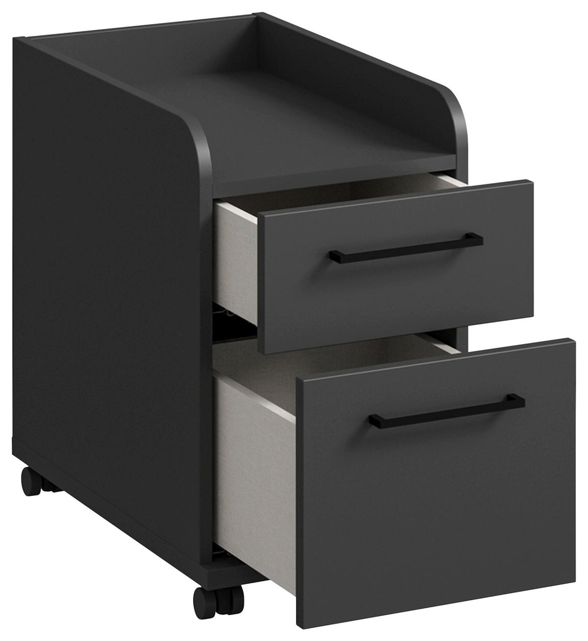 ROLLCONTAINER 32,6/54,3/60 cm  - Anthrazit/Graphitfarben, Design, Holzwerkstoff/Kunststoff (32,6/54,3/60cm) - Cantus