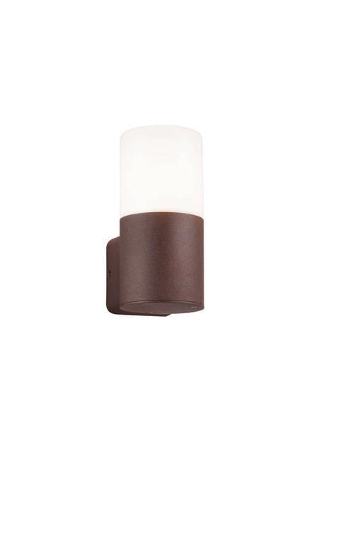 AUßENWANDLEUCHTE HOOSIC 8,5/17,5 cm   - Rostfarben/Weiß, KONVENTIONELL, Kunststoff/Metall (8,5/17,5cm) - Trio Leuchten