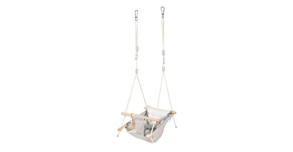 BABYSCHAUKEL ENJOY - Naturfarben/Weiß, Basics, Holz/Kunststoff (45/70/170cm) - My Baby Lou