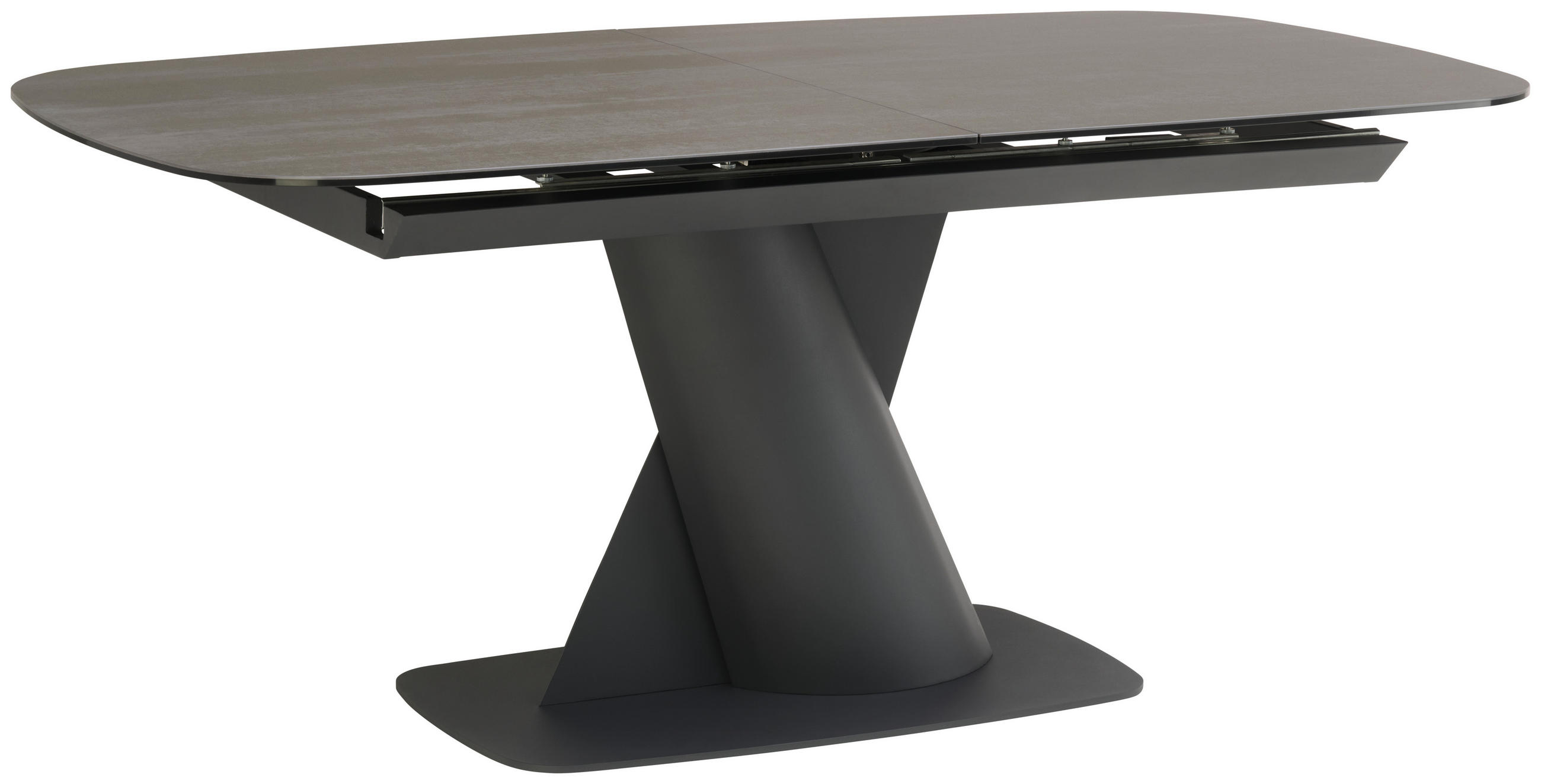 ESSTISCH in Metall, Glas, Keramik  - Anthrazit/Schwarz, LIFESTYLE, Glas/Keramik (180-230/76/95cm) - Livetastic