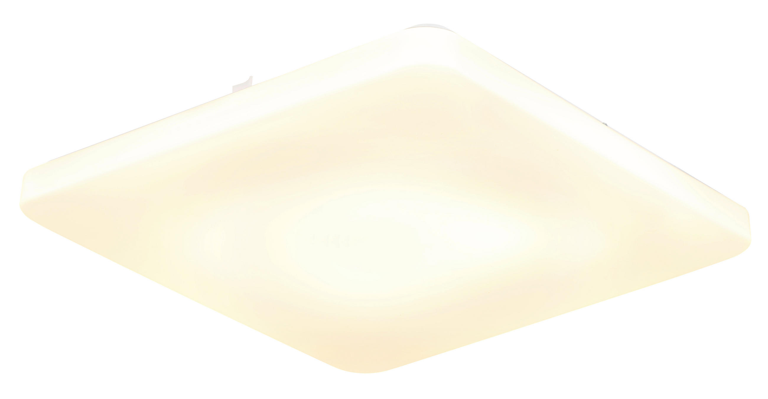 LED-DECKENLEUCHTE Donte 41/41/6 cm  - Opal/Weiß, Design, Kunststoff/Metall (41/41/6cm) - Globo