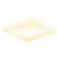 LED-DECKENLEUCHTE Donte 41/41/6 cm  - Opal/Weiß, Design, Kunststoff/Metall (41/41/6cm) - Globo