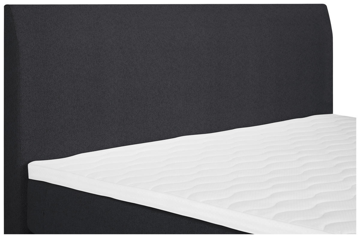 BOXSPRINGBETT 160/200 cm  in Schwarz  - Schwarz, Modern, Textil (160/200cm) - MID.YOU