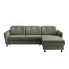 Freisteller von Livetastic ECKSOFA Grün Chenille.