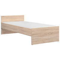 POSTELJA 90 cm   x 200 cm  , les, leseni material hrast sonoma  - hrast sonoma, Moderno, leseni material/les (90/200cm) - MID.YOU