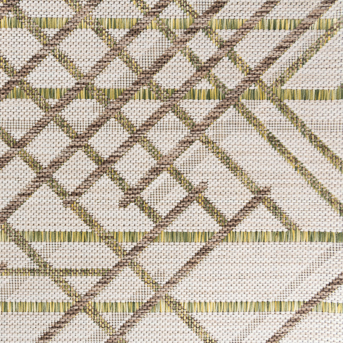 VENKOVNÍ KOBEREC, 80/150 cm, šedá, zelená - šedá/zelená, Basics, textil (80/150cm) - Livetastic