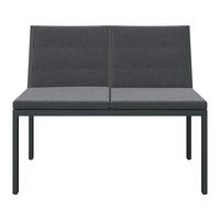 LOUNGESOFA  - Anthrazit/Grau, MODERN, Textil/Metall (100/82/62cm) - Amatio