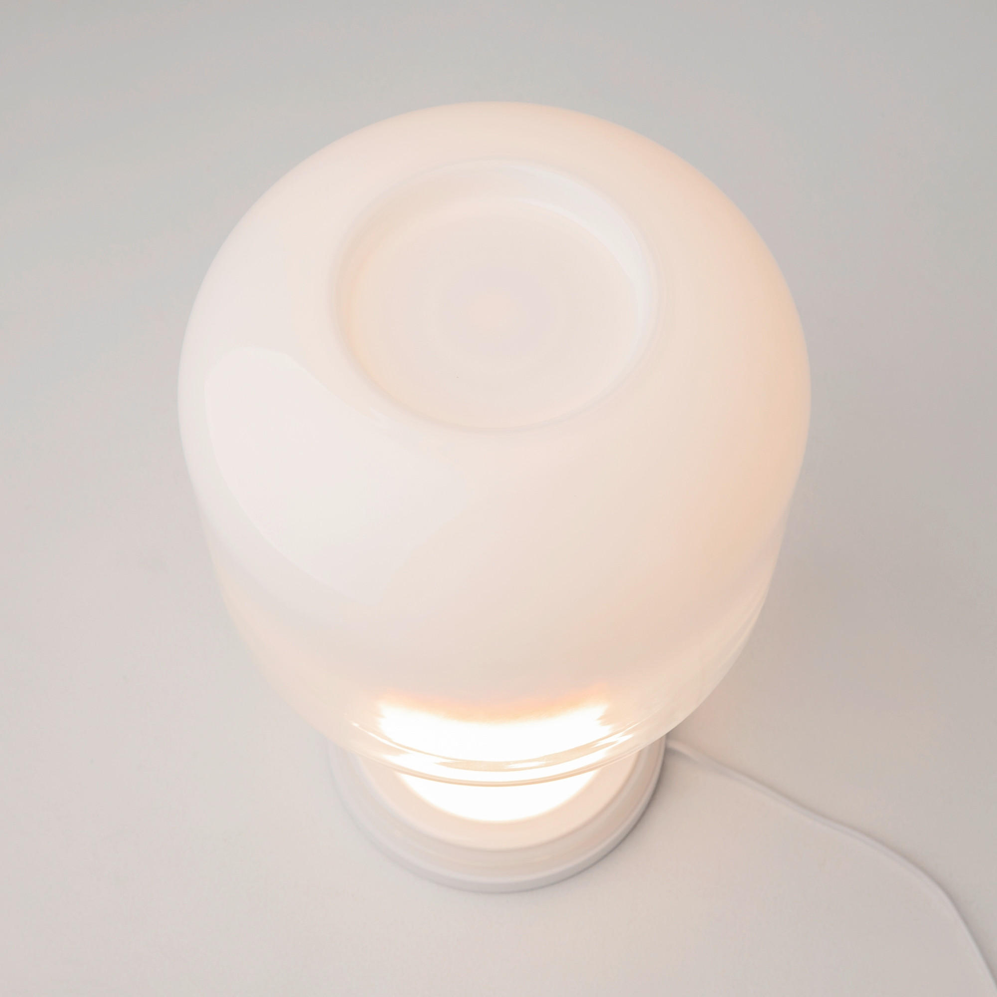 Thumbnail - Maytoni Led-Tischleuchte, Weiß Hochglanz, Metall, Glas, G, 42 cm, CE, gleichmäßige Lichtverteilung, Lampen & Leuchten, I...