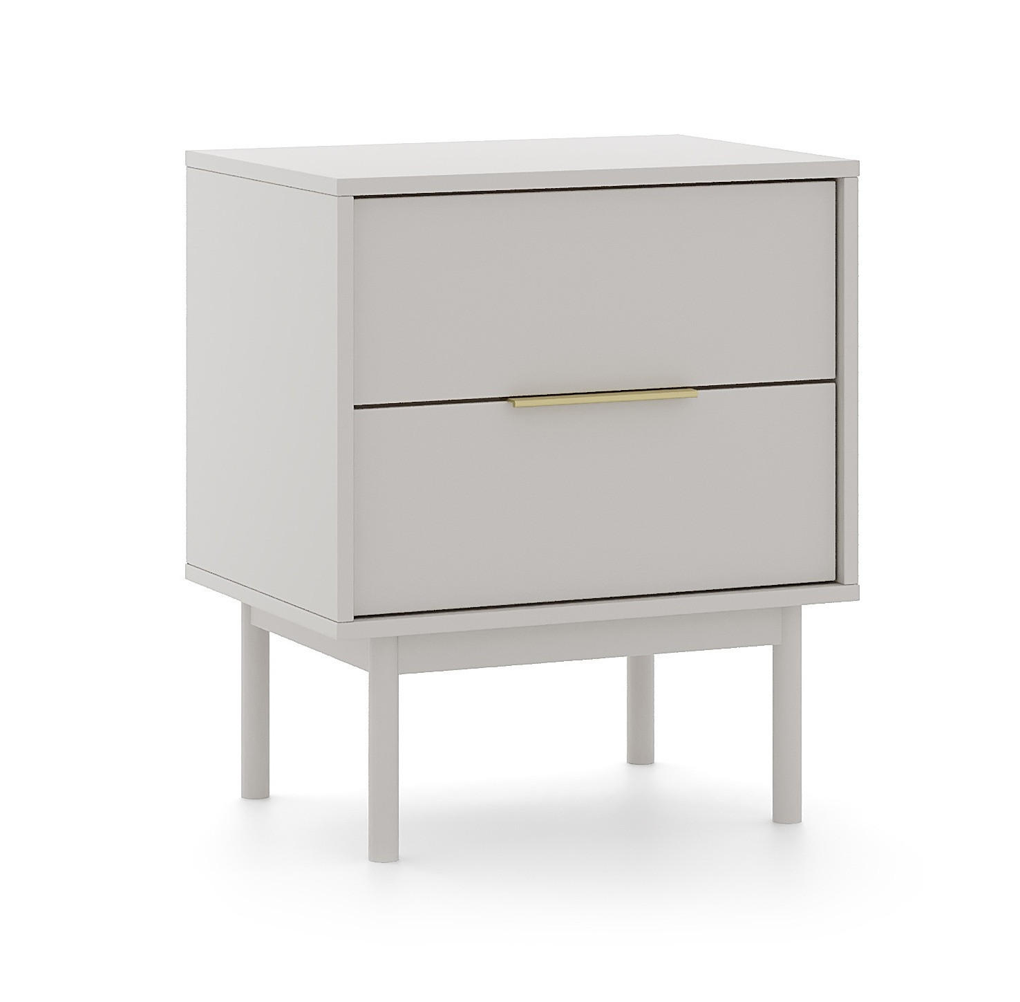 NACHTSCHRANK 54/63/39 cm  - Kaschmir/Goldfarben, Design, Holz/Holzwerkstoff (54/63/39cm) - Boxxx