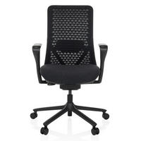 DREHSTUHL Netzbespannung Schwarz  - Schwarz, MODERN, Kunststoff/Textil (63/102 - 111/67cm) - MID.YOU