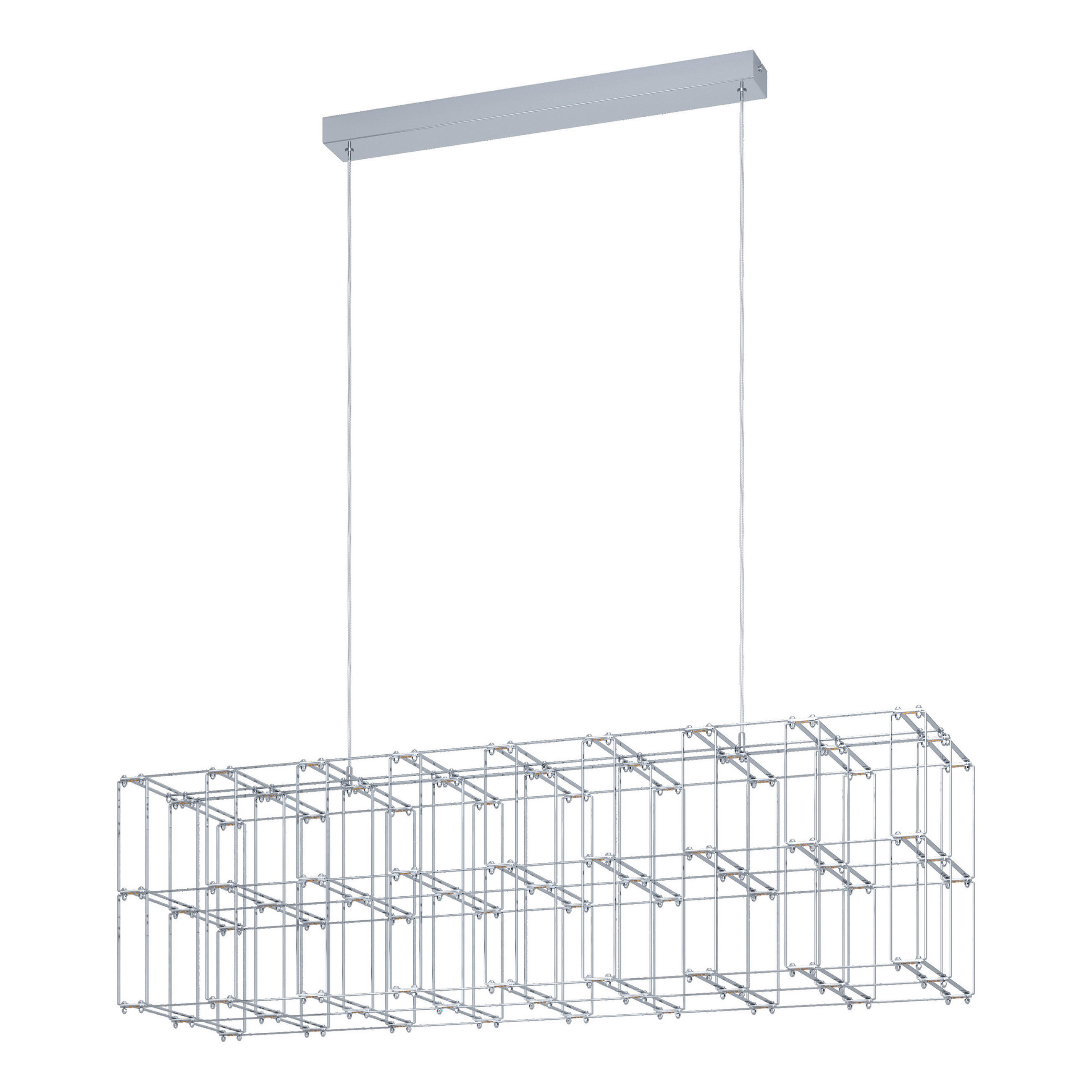 LED SVJETILJKA VISEĆA    107,50/29,50/150 cm     - boje kroma, Design, metal (107,50/29,50/150cm)