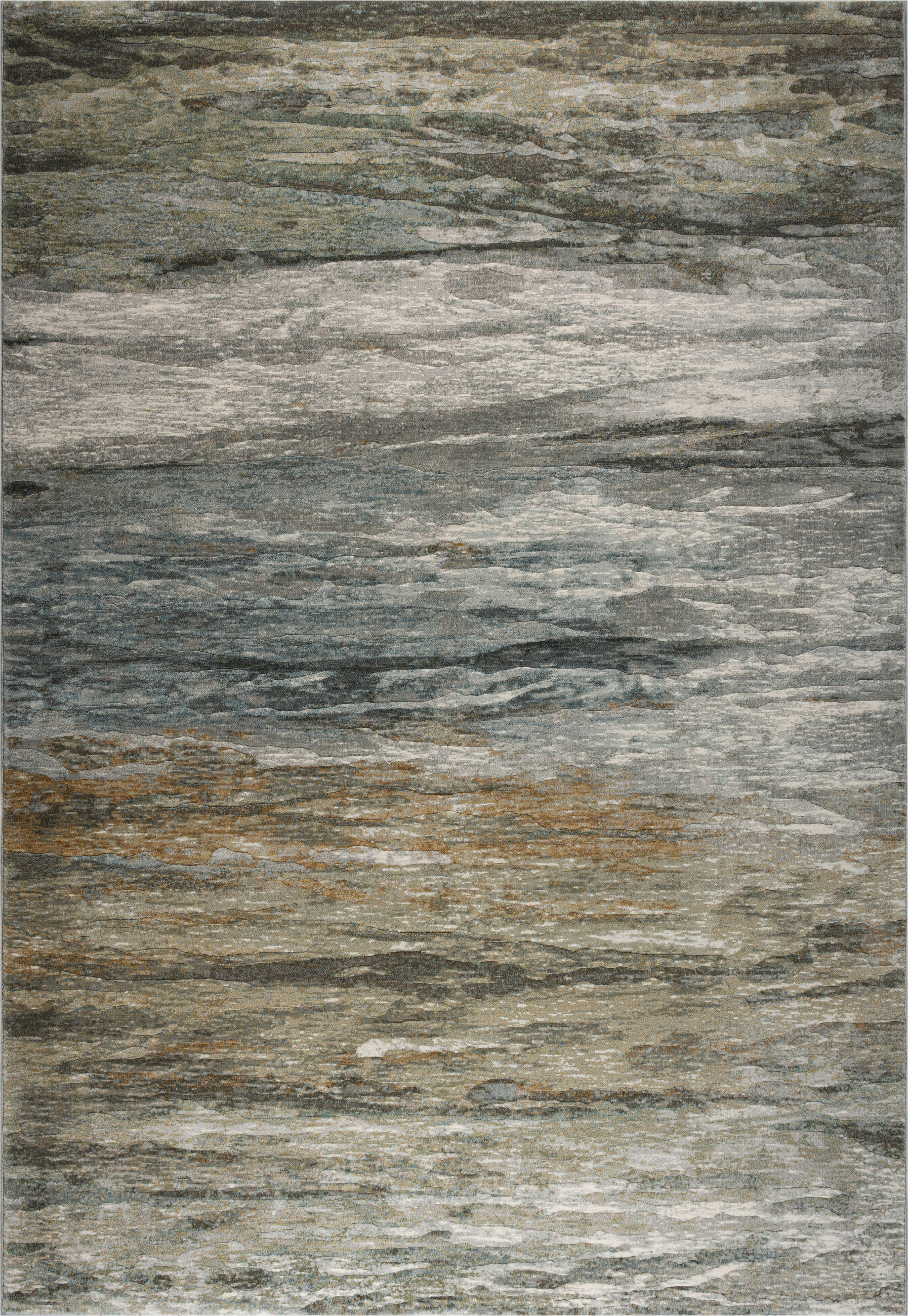 WEBTEPPICH  Wohnzimmer 200/290 cm Argentum Türkis, Taupe, Goldfarben  - Türkis/Taupe, Design, Kunststoff/Textil (200/290cm) - Novel