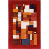 WOLLTEPPICH 120/180 cm Blau, Orange, Rot, Weiß  - Blau/Rot, KONVENTIONELL, Naturmaterialien/Textil (120/180cm) - Cazaris