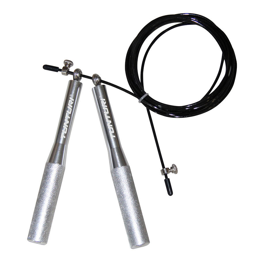 FITNESSSEIL  - Schwarz/Grau, KONVENTIONELL, Kunststoff/Metall (331/2,5/2,5cm)
