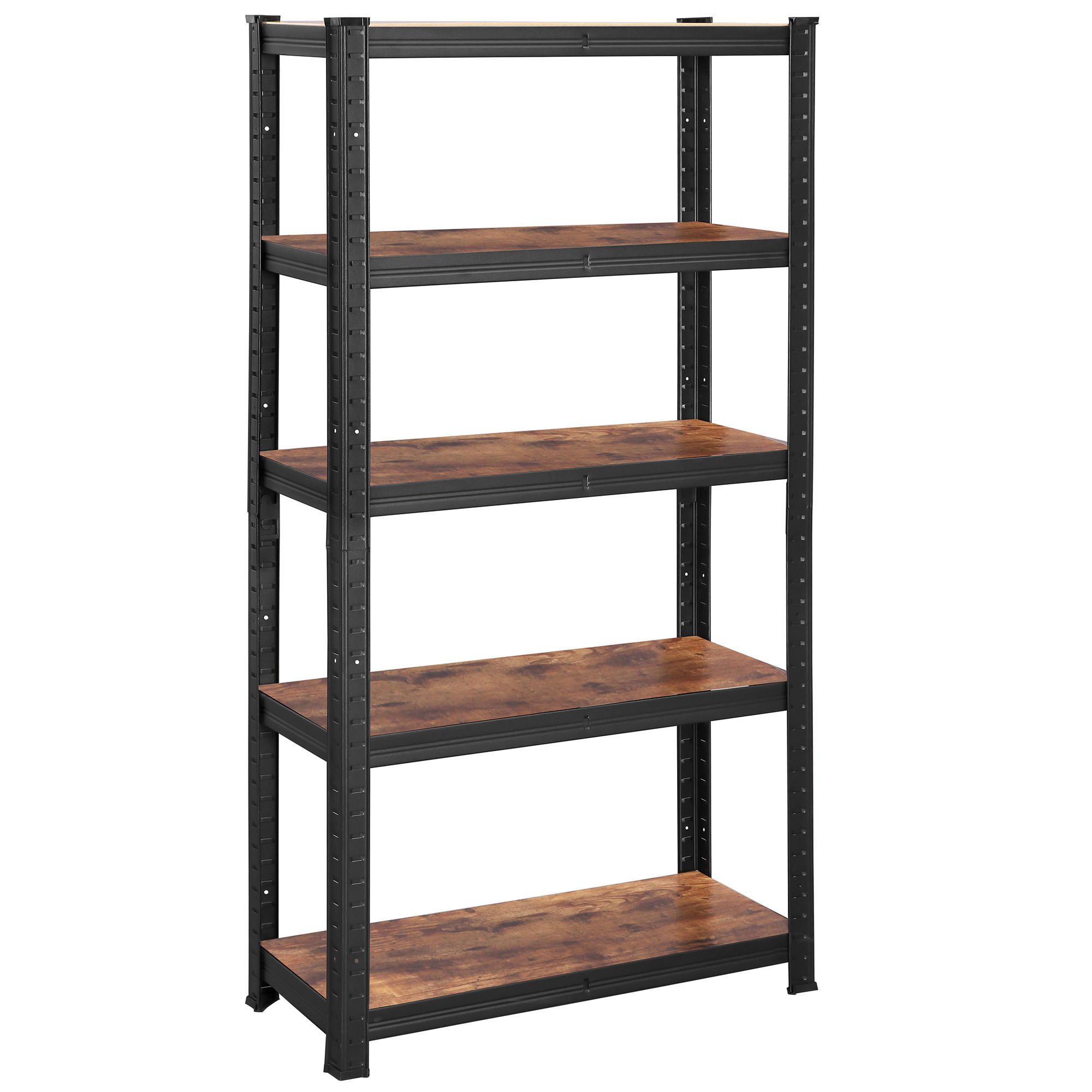 SCHWERLASTREGAL 30/150/75 cm  - Schwarz/Braun, Basics, Holzwerkstoff/Metall (30/150/75cm) - Boxxx