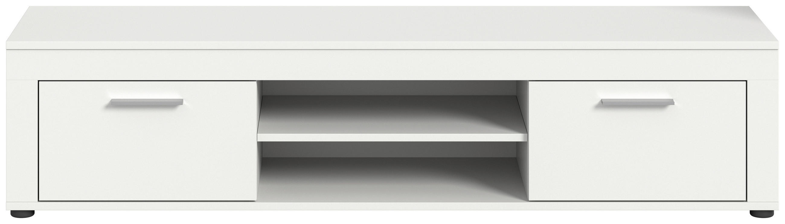 LOWBOARD JAM  in 160/37/40 cm  - Silberfarben/Schwarz, Design, Holzwerkstoff/Kunststoff (160/37/40cm) - MID.YOU