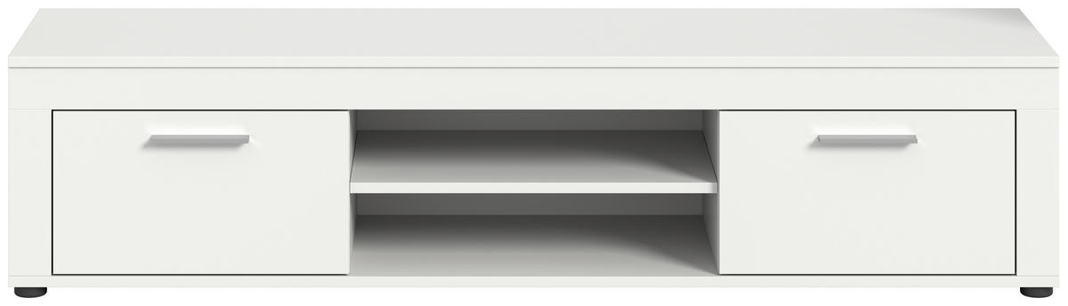 LOWBOARD JAM  in 160/37/40 cm  - Silberfarben/Schwarz, Design, Holzwerkstoff/Kunststoff (160/37/40cm) - MID.YOU