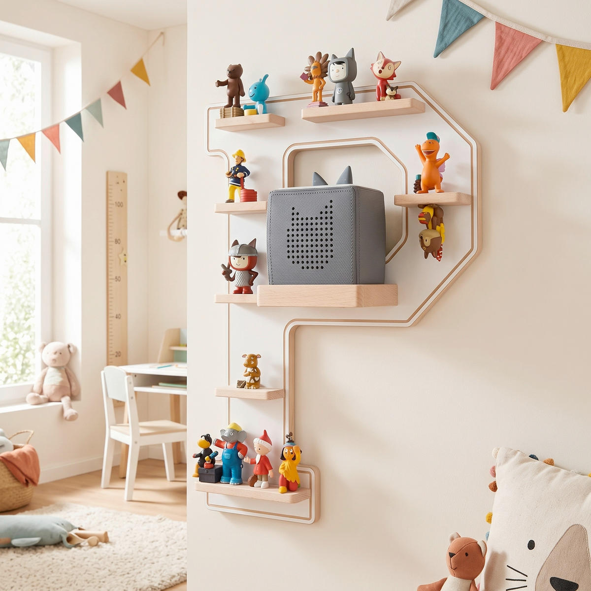 KINDERREGAL  - Weiss, Modern, Holzwerkstoff (40/54cm) - Livetastic