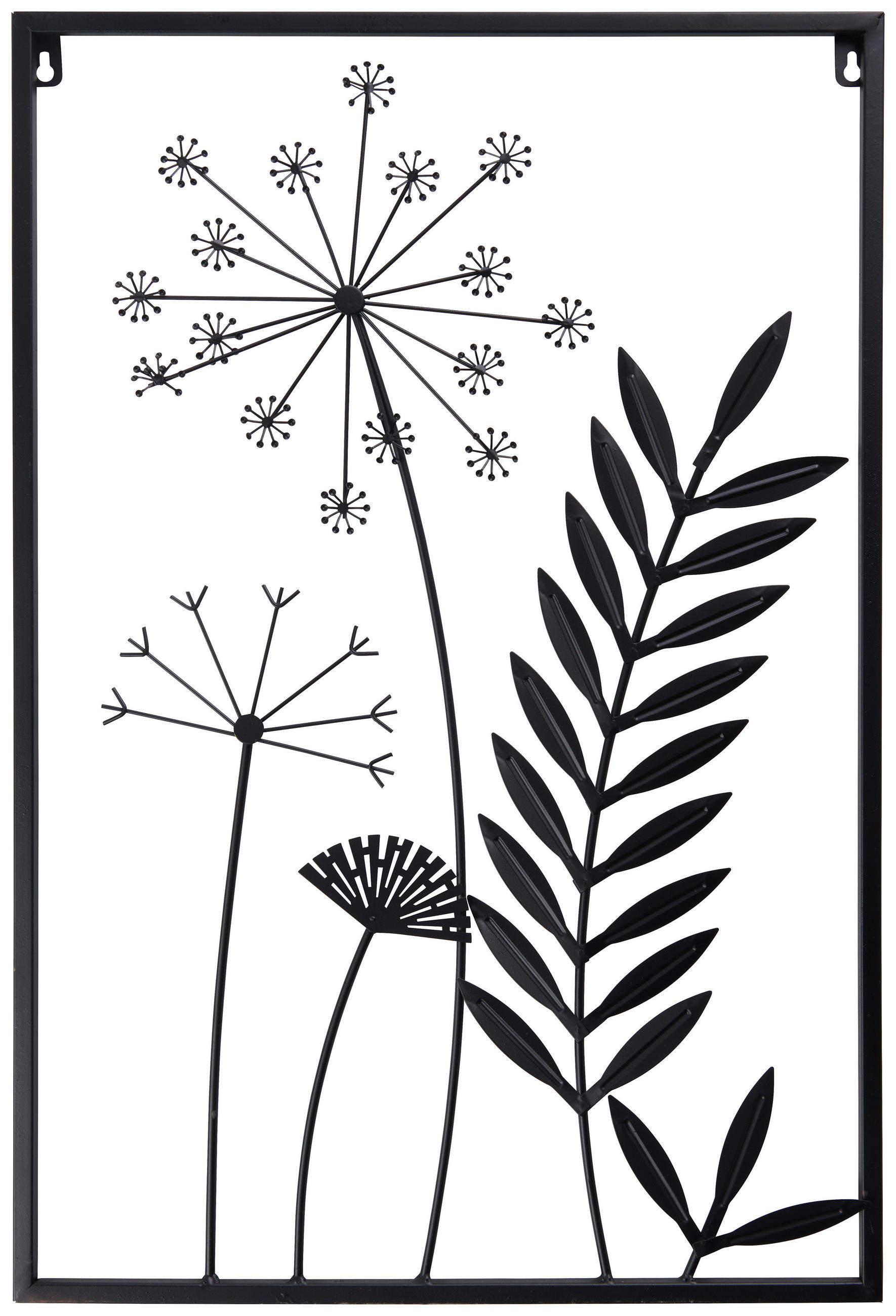 ZIDNA DEKORACIJA        40/60 cm   - crna, Natur, metal (40/60cm) - Ambia Home