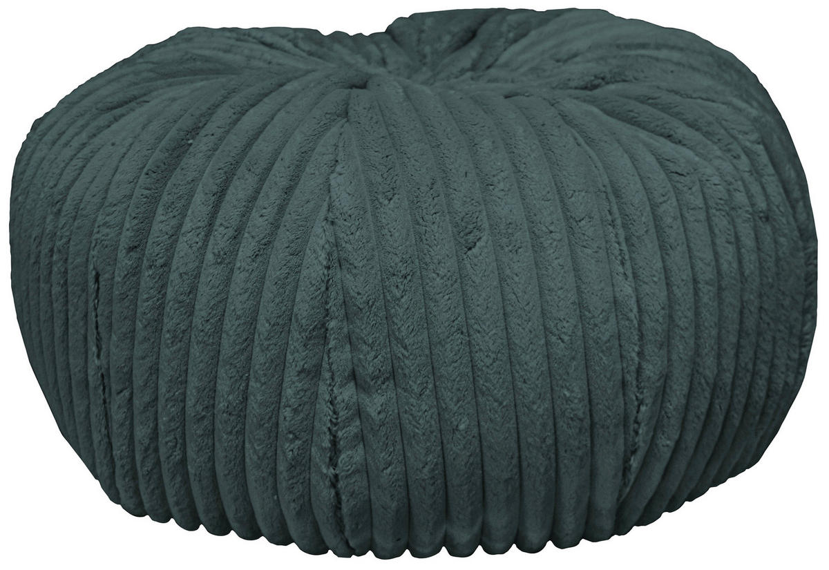POUF Cord 60/30/60 cm  - Dunkelgrau, Design, Textil (60/30/60cm) - Carryhome