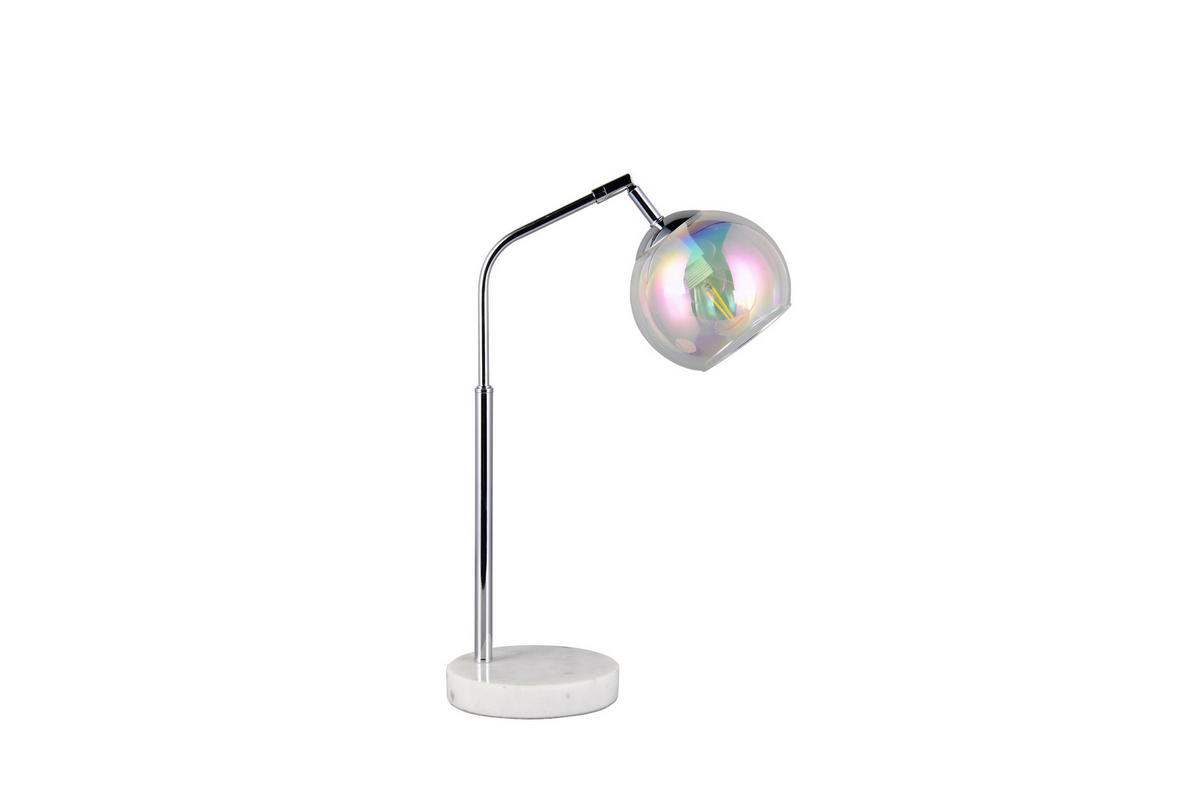 TISCHLEUCHTE - Chromfarben, Design, Glas/Metall (28/15/45cm) - Trio Leuchten