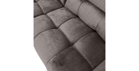 ECKSOFA Grau Flachgewebe  - Schwarz/Grau, MODERN, Kunststoff/Textil (275/235cm) - Landscape