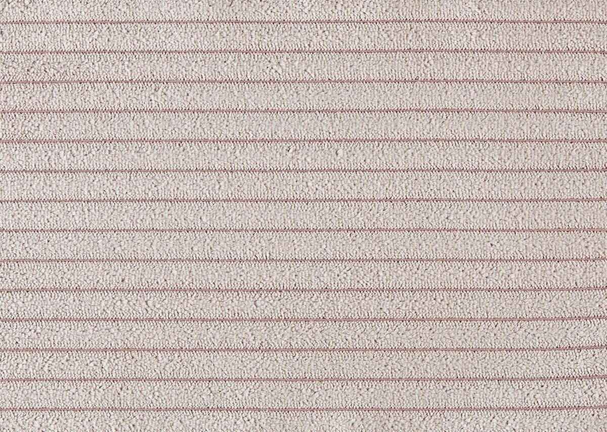 BIGSOFA Cord Rosa  - Schwarz/Rosa, MODERN, Kunststoff/Textil (234/93/190cm) - Carryhome