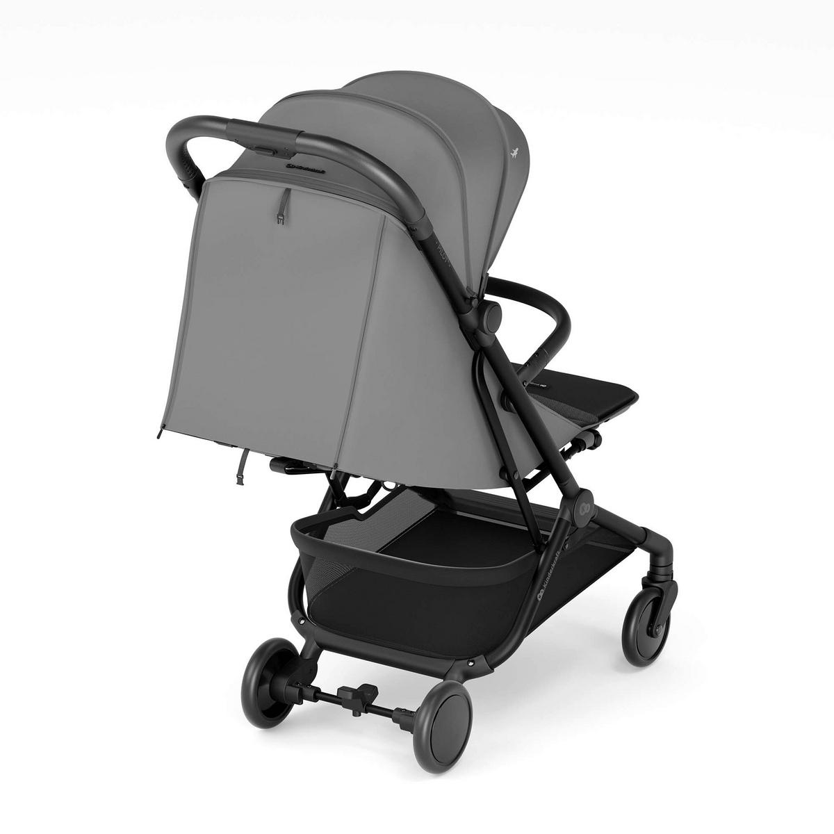 BUGGY Pilot 2  - Schwarz Hochglanz/Hellgrau, Basics, Kunststoff/Textil (101/42/67cm) - Kinderkraft