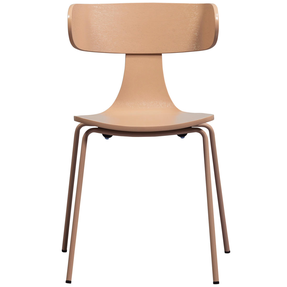 STUHL-SET 2 Stück stapelbar, abwischbar   - Sandfarben, Design, Holz/Metall (50/77,5/52cm) - Livetastic