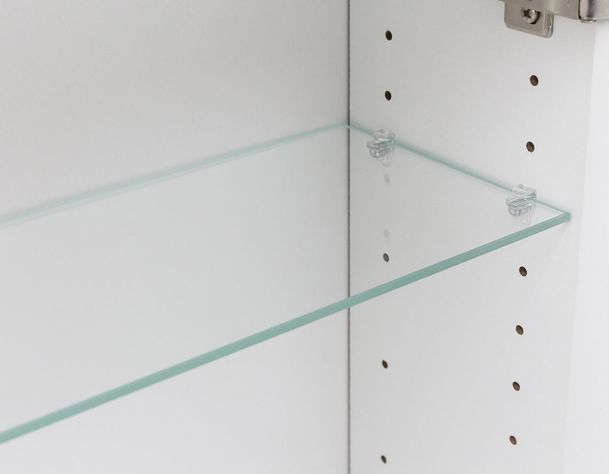 SPIEGELSCHRANK 120/64/20 cm  - Alufarben/Graphitfarben, Basics, Glas/Holzwerkstoff (120/64/20cm) - Held