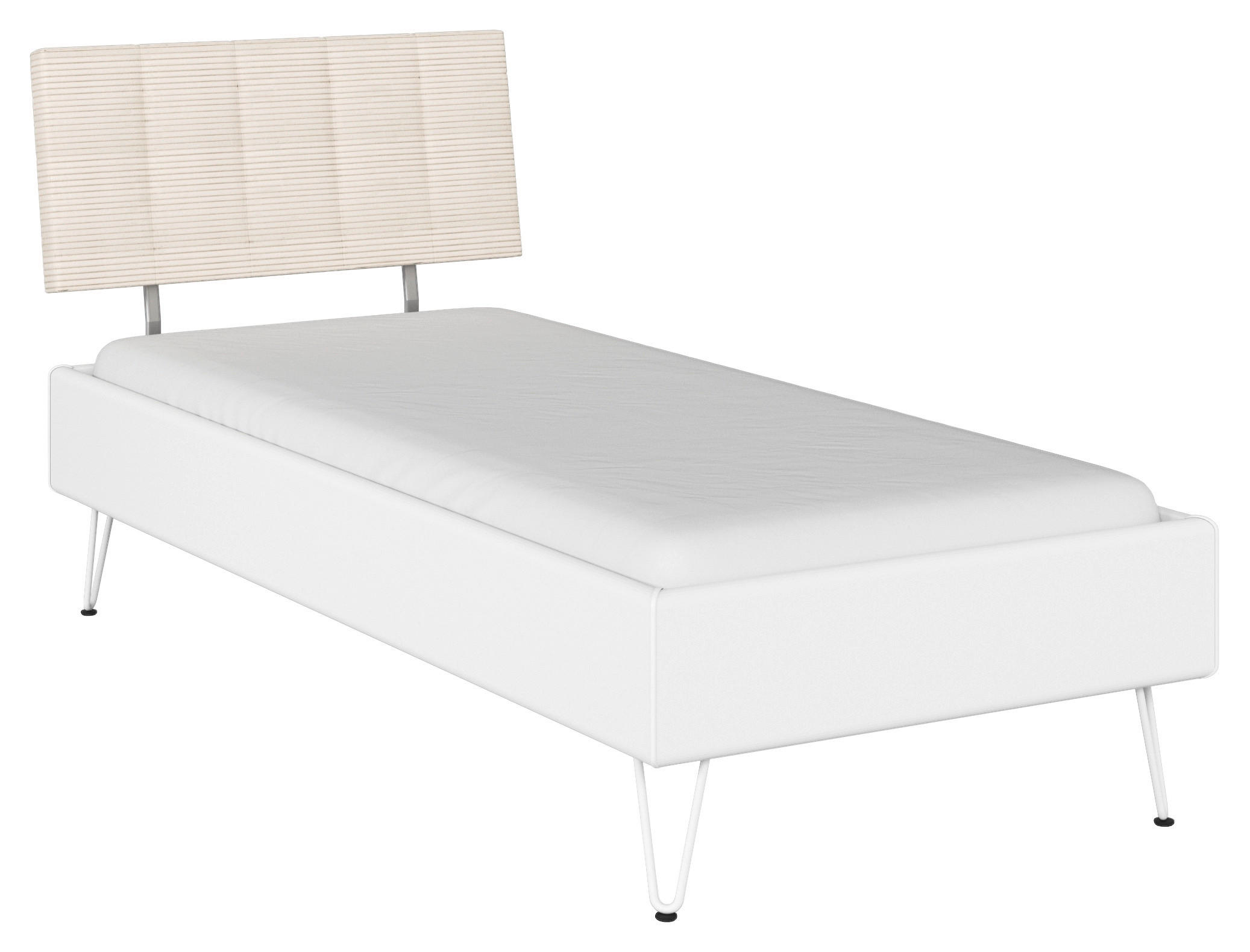 BETT 90/200 cm  in Eiche Artisan  - Eiche Artisan/Grau, Design, Textil/Metall (90/200cm) - Carryhome