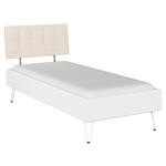 BETT 90/200 cm  in Eiche Artisan  - Eiche Artisan/Grau, Design, Holzwerkstoff/Textil (90/200cm) - Carryhome