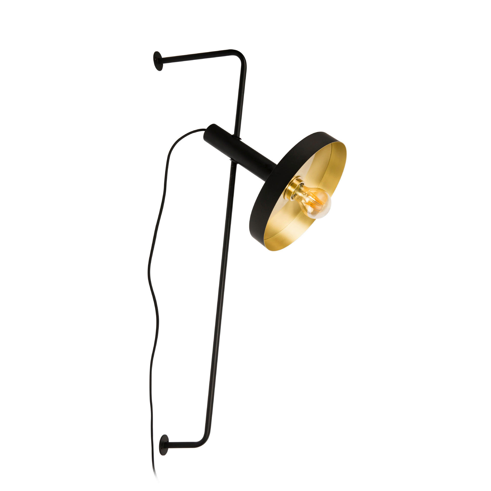 Faro Barcelona Wandleuchte Schwarz 43x84x25 cm